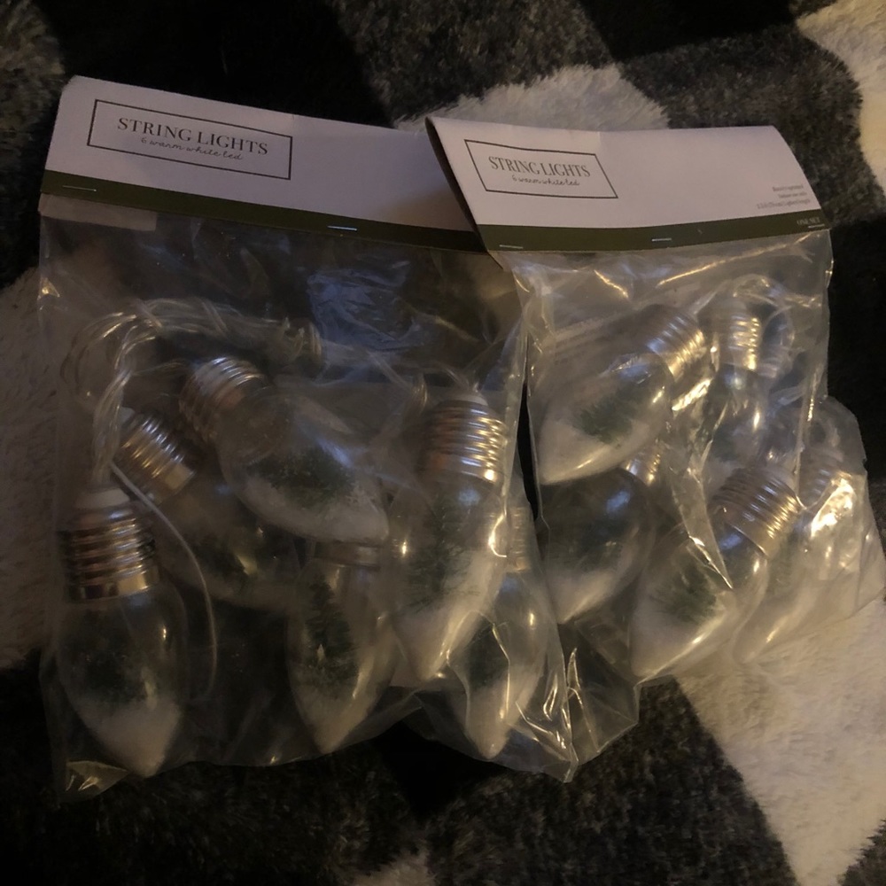 Two sets of target dollar spot Xmas lights